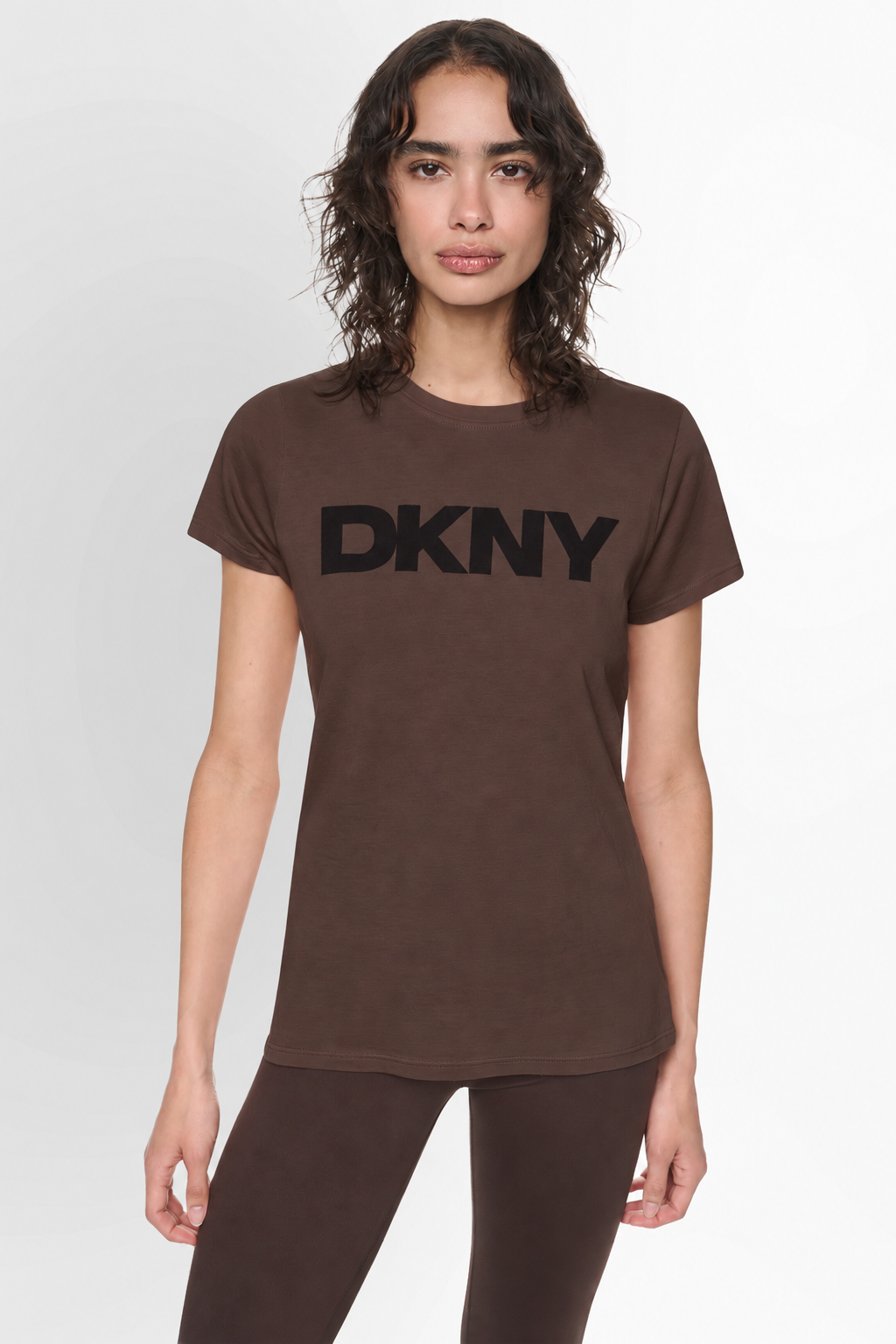 DKNY FLOCKED LOGO SHIRT