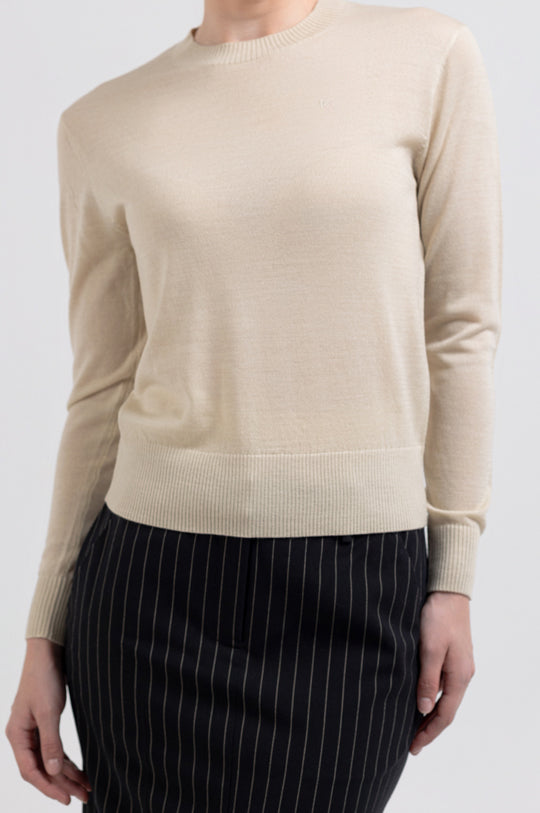 LONG SLEEVE CREW NECK SWEATER TOP