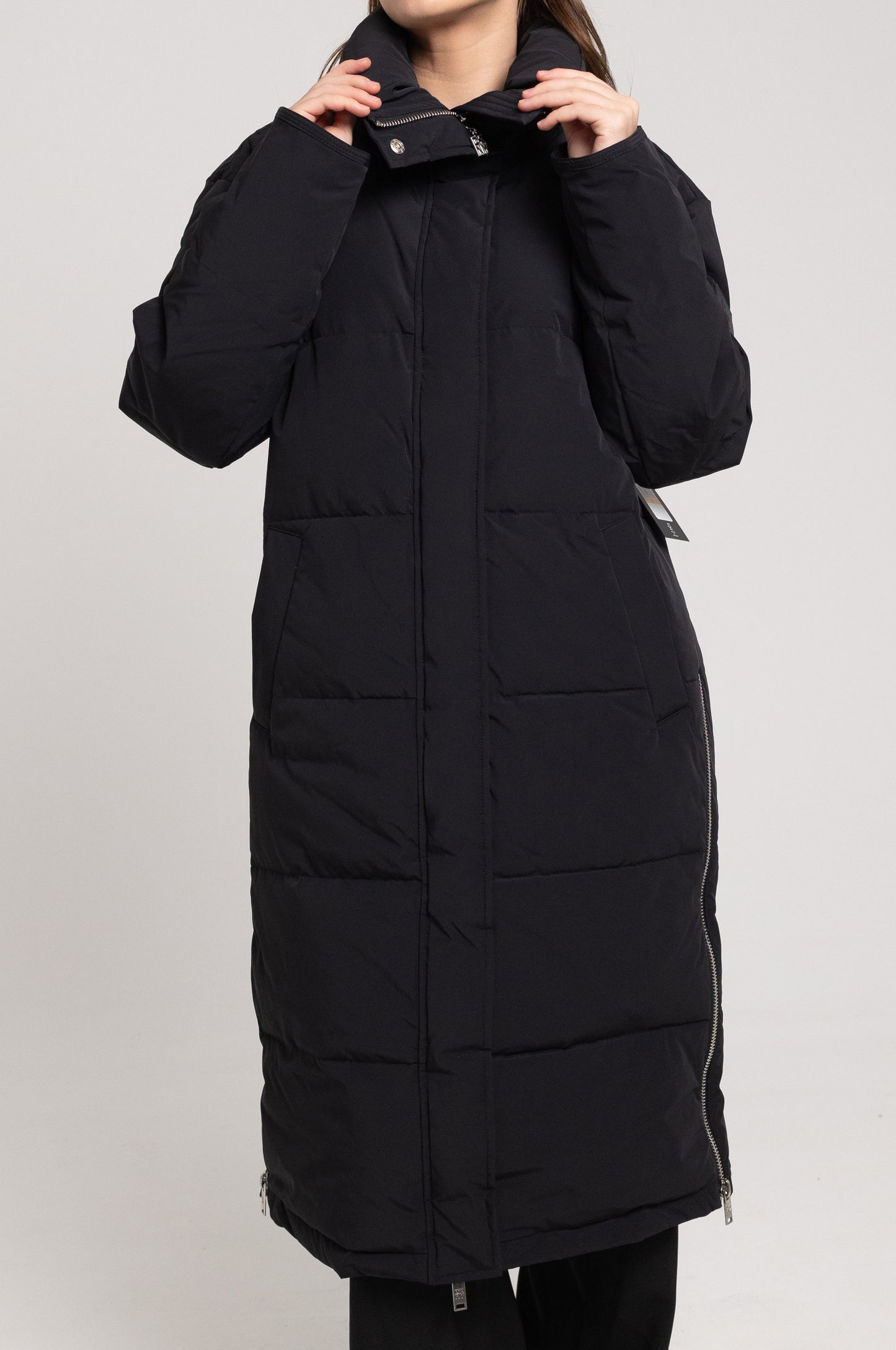 LONG SLEEVE LONG PUFFER JACKET