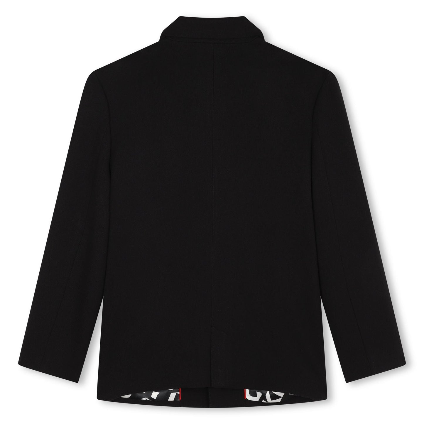 LONG SLEEVE SINGLE BREAST BLAZER WITH LOGO