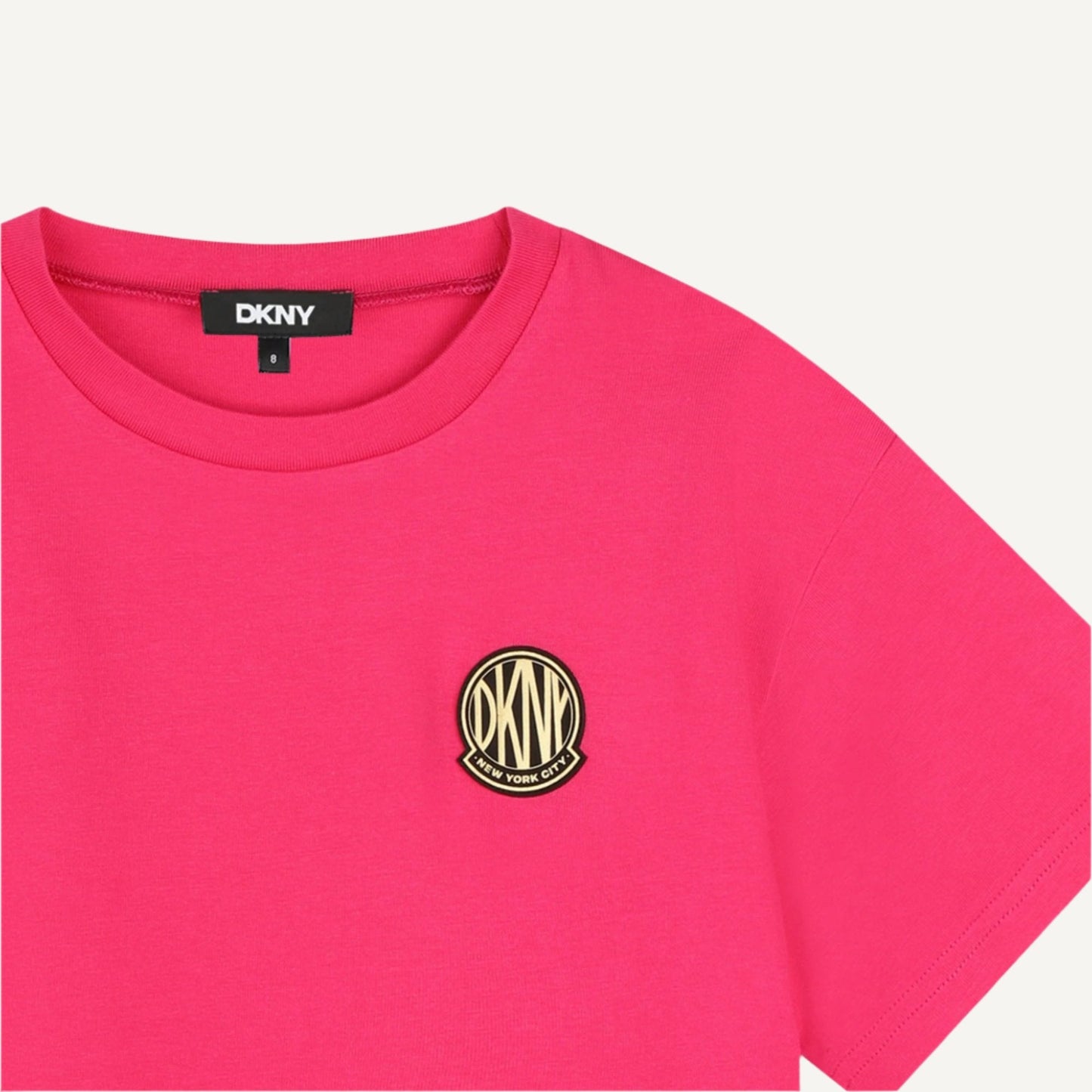 SMALL SLEEVE CREW NECK TEE WITH LOGO