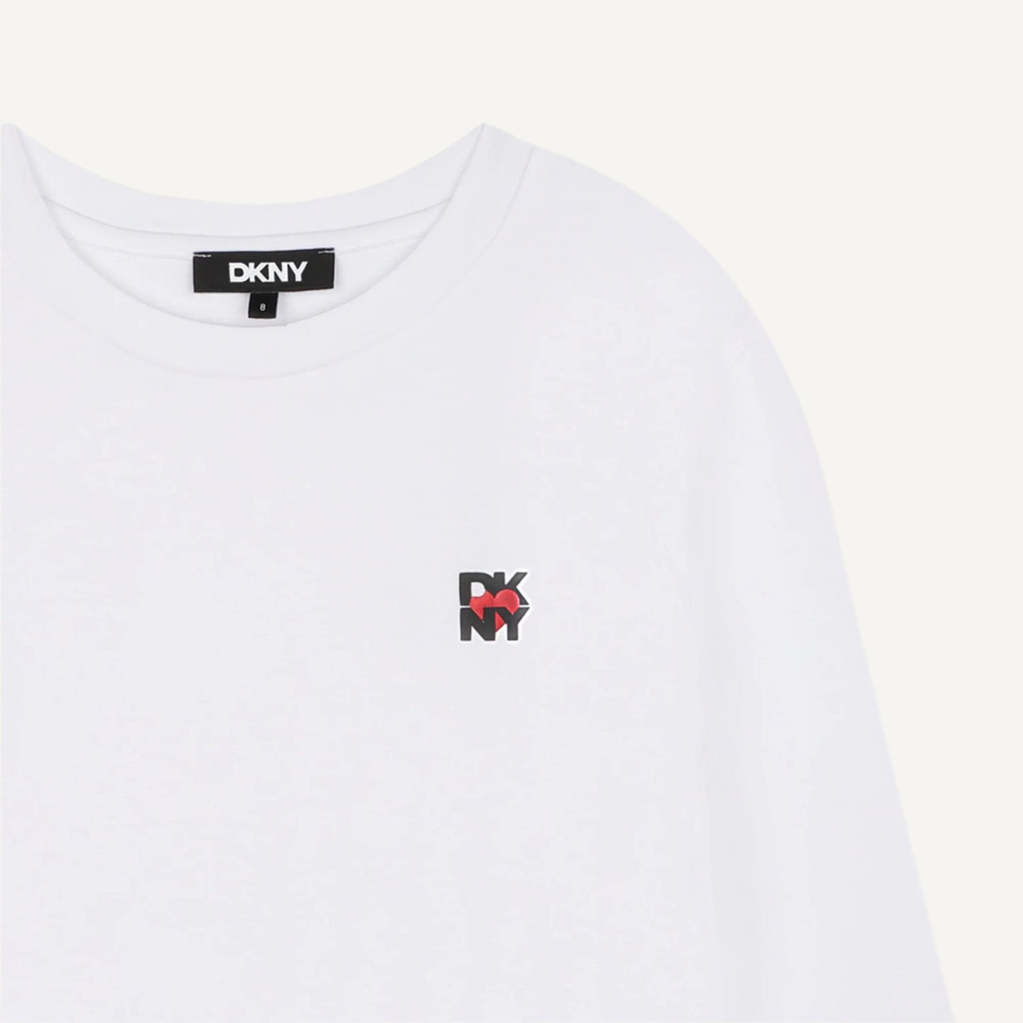 LONG SLEEVE CREW NECK TEE WITH LOGO