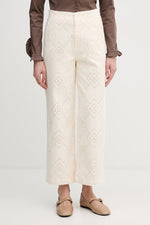 HIGH RISE ANKLE WIDE LEG PANTS