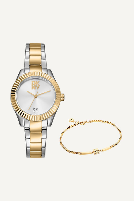 Women Logo Watch with Bracelet