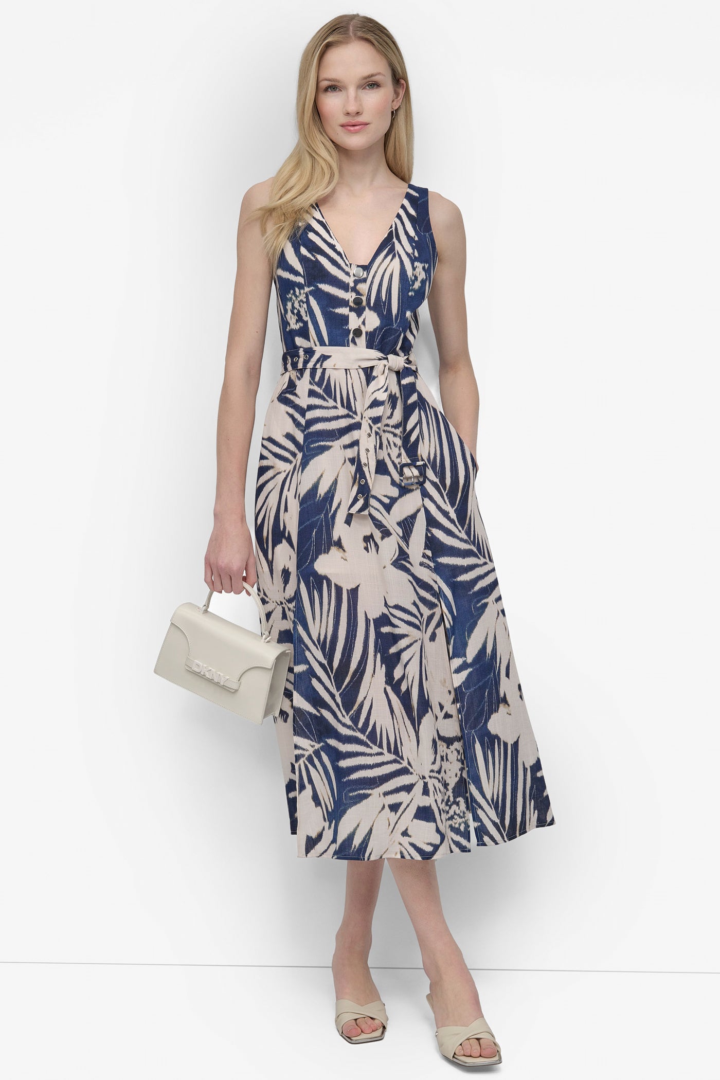 SLEEVELESS MIDI DRESS