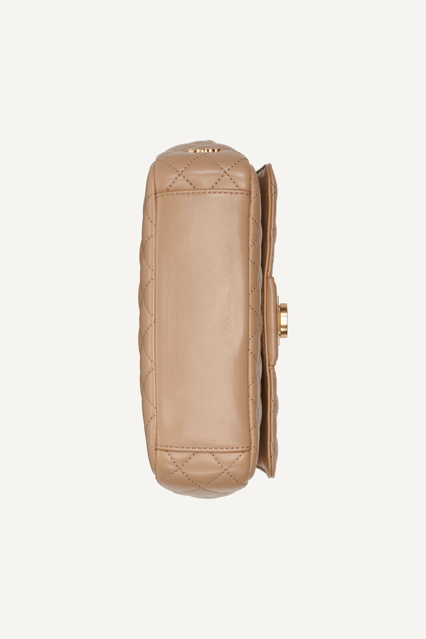 DKNY FINLEY MEDIUM FLAP SHOULDER BAG BEIGE