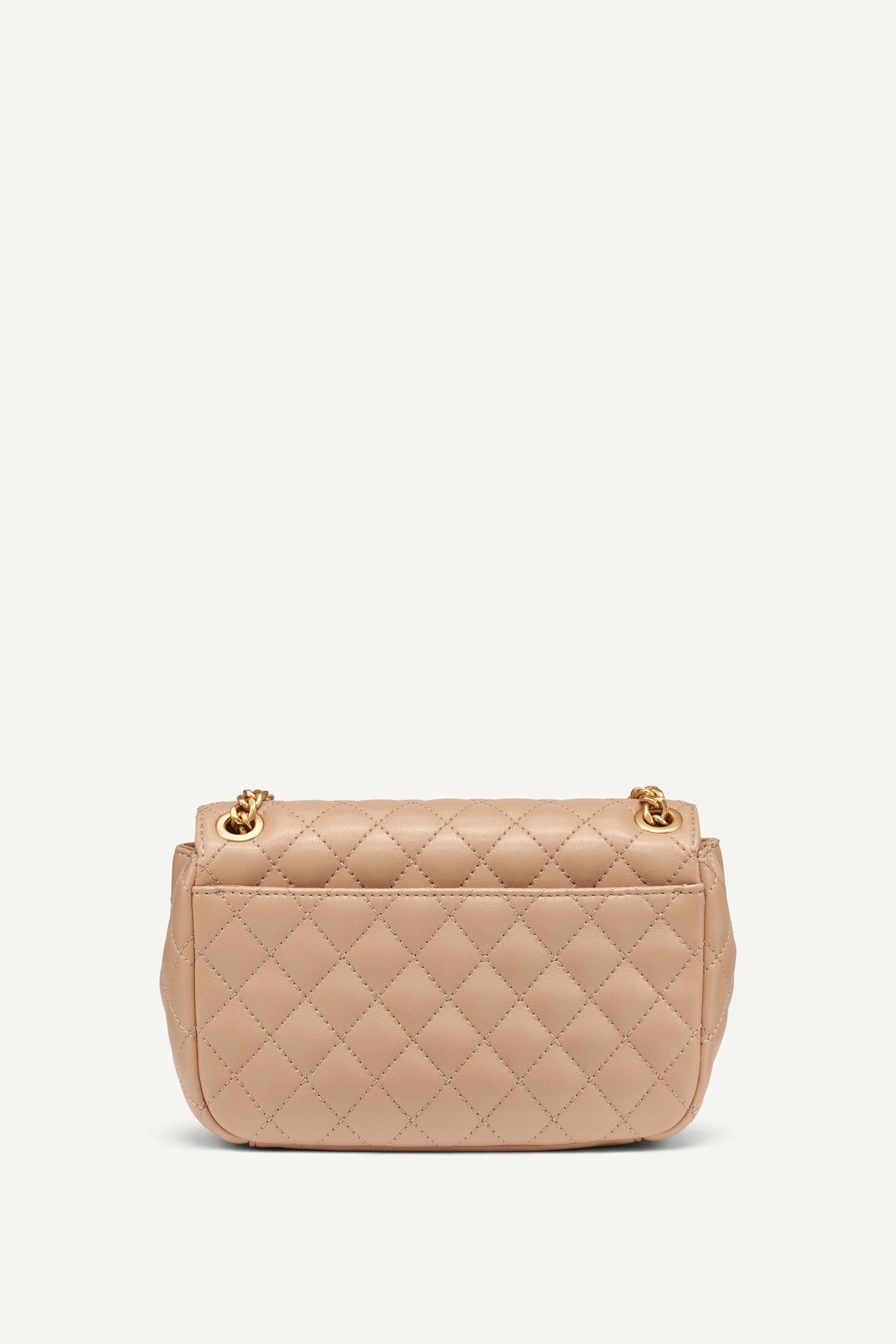 DKNY FINLEY MEDIUM FLAP SHOULDER BAG BEIGE