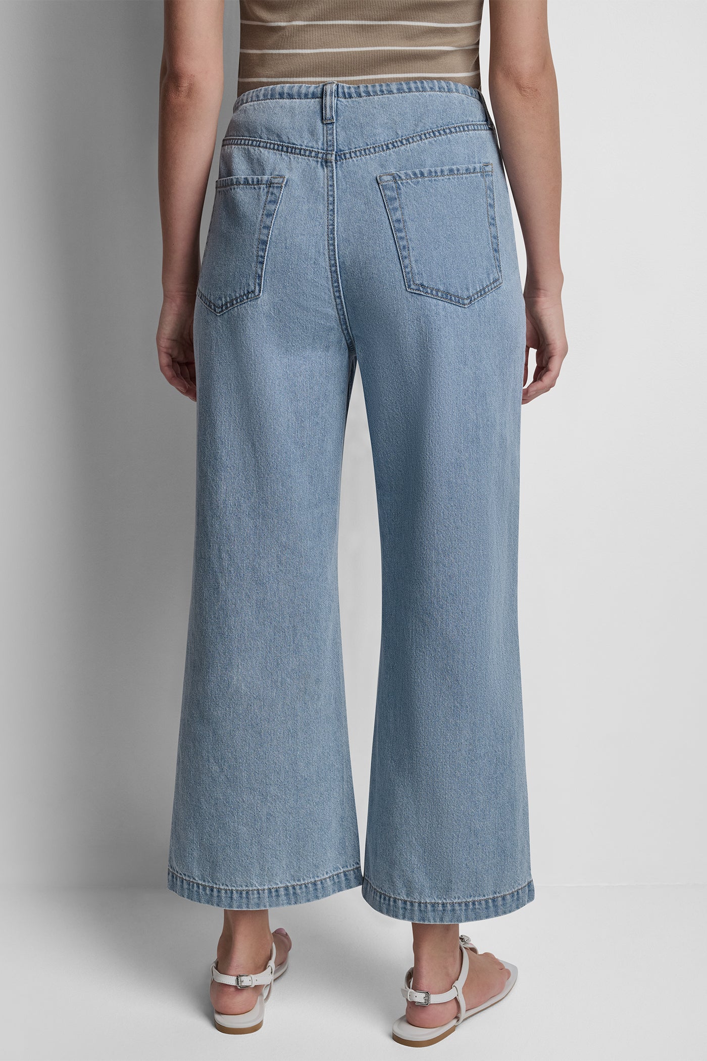 MID RISE DRAWCORD WIDE LEG PANTS