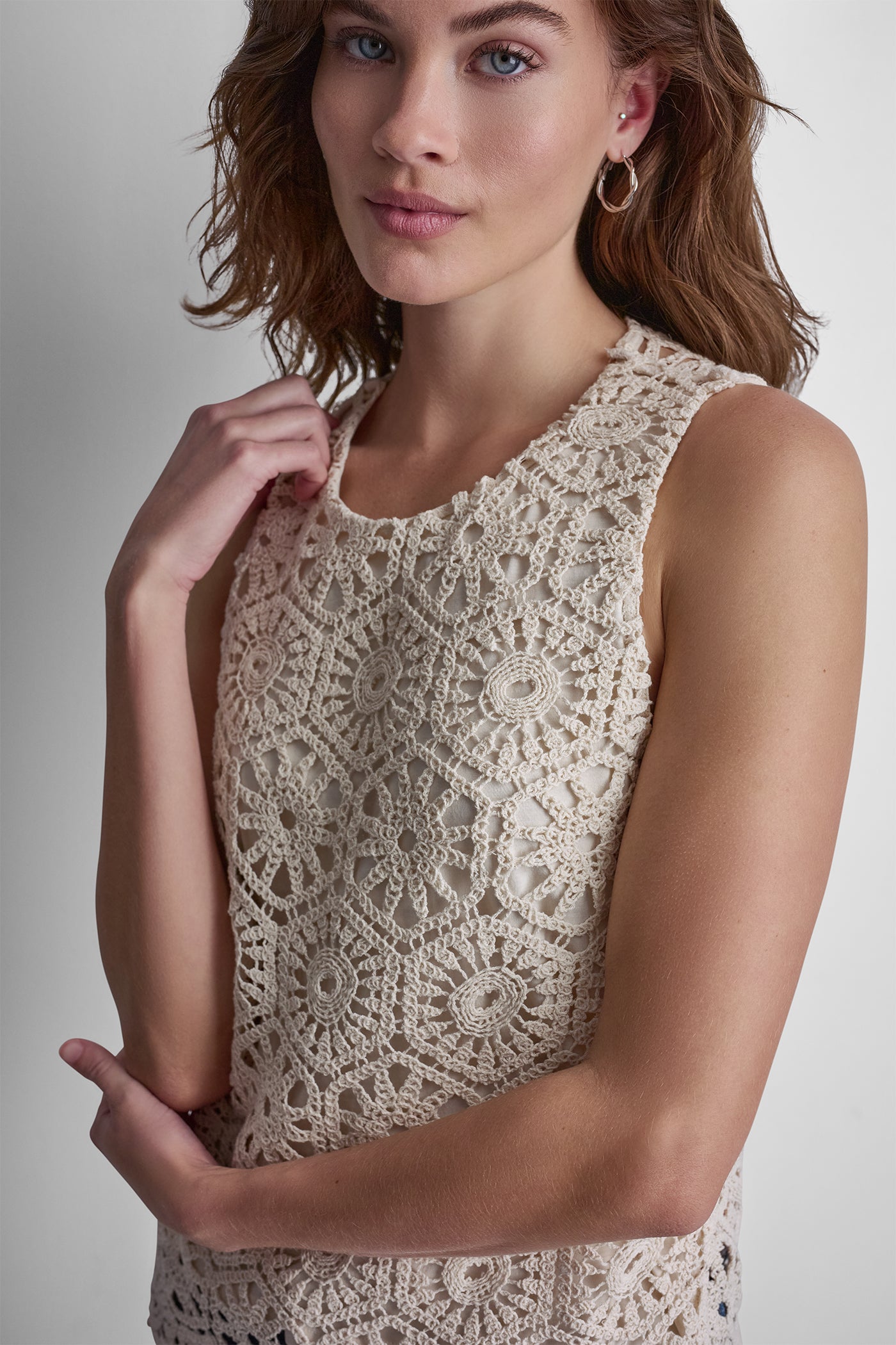 CROCHET KNIT TANK