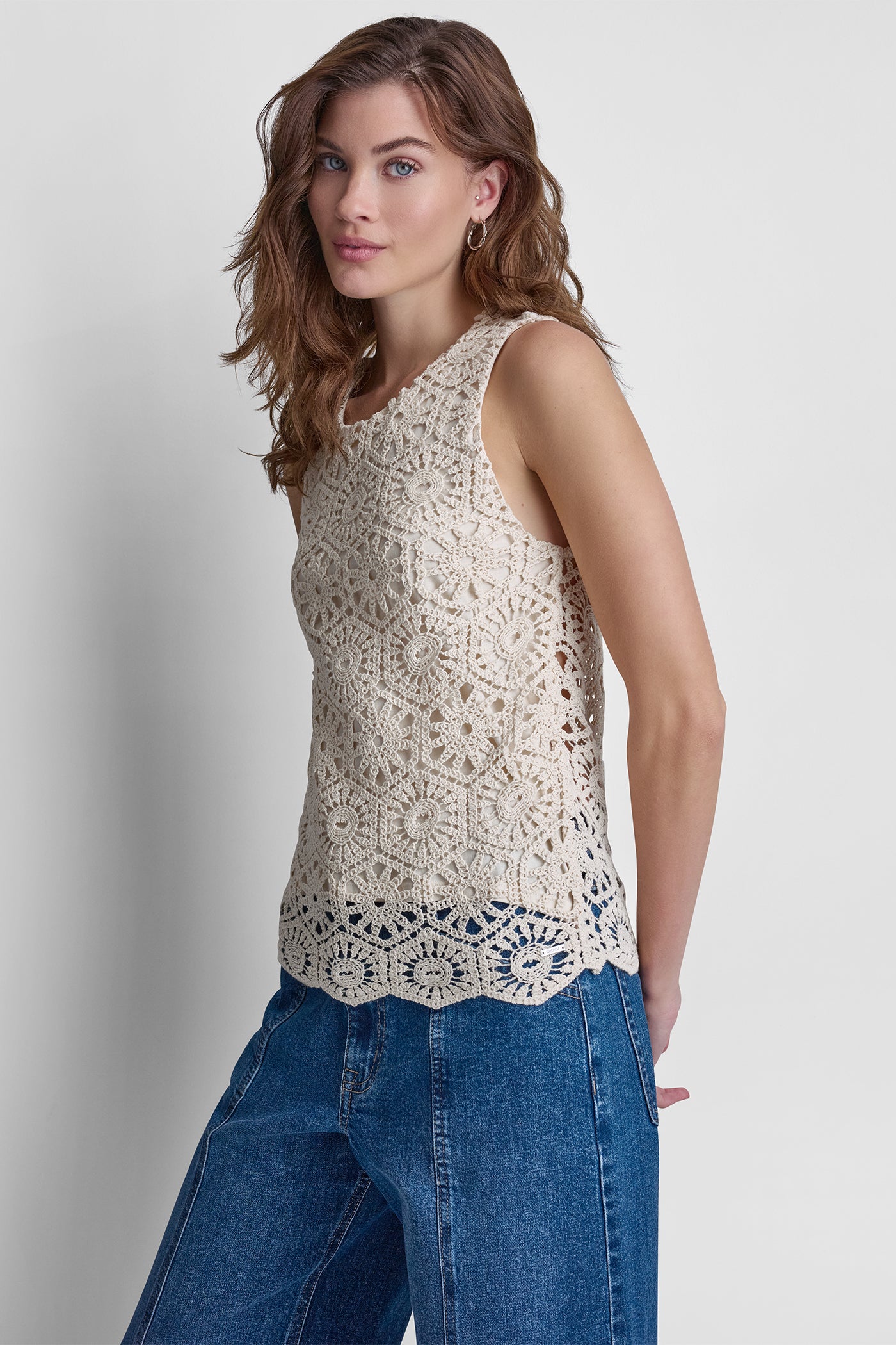 CROCHET KNIT TANK