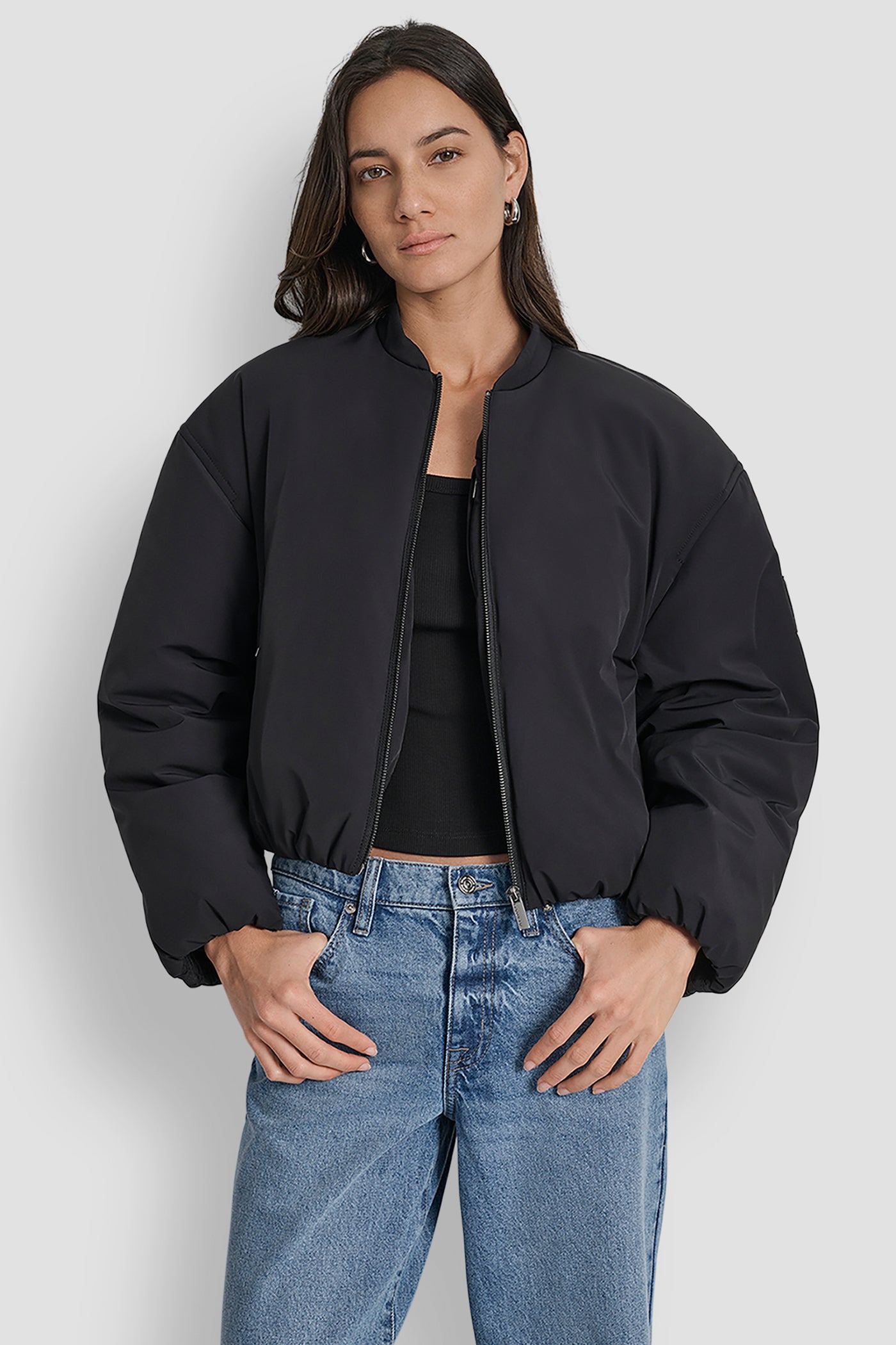 MATTE NYLON BOMBER S