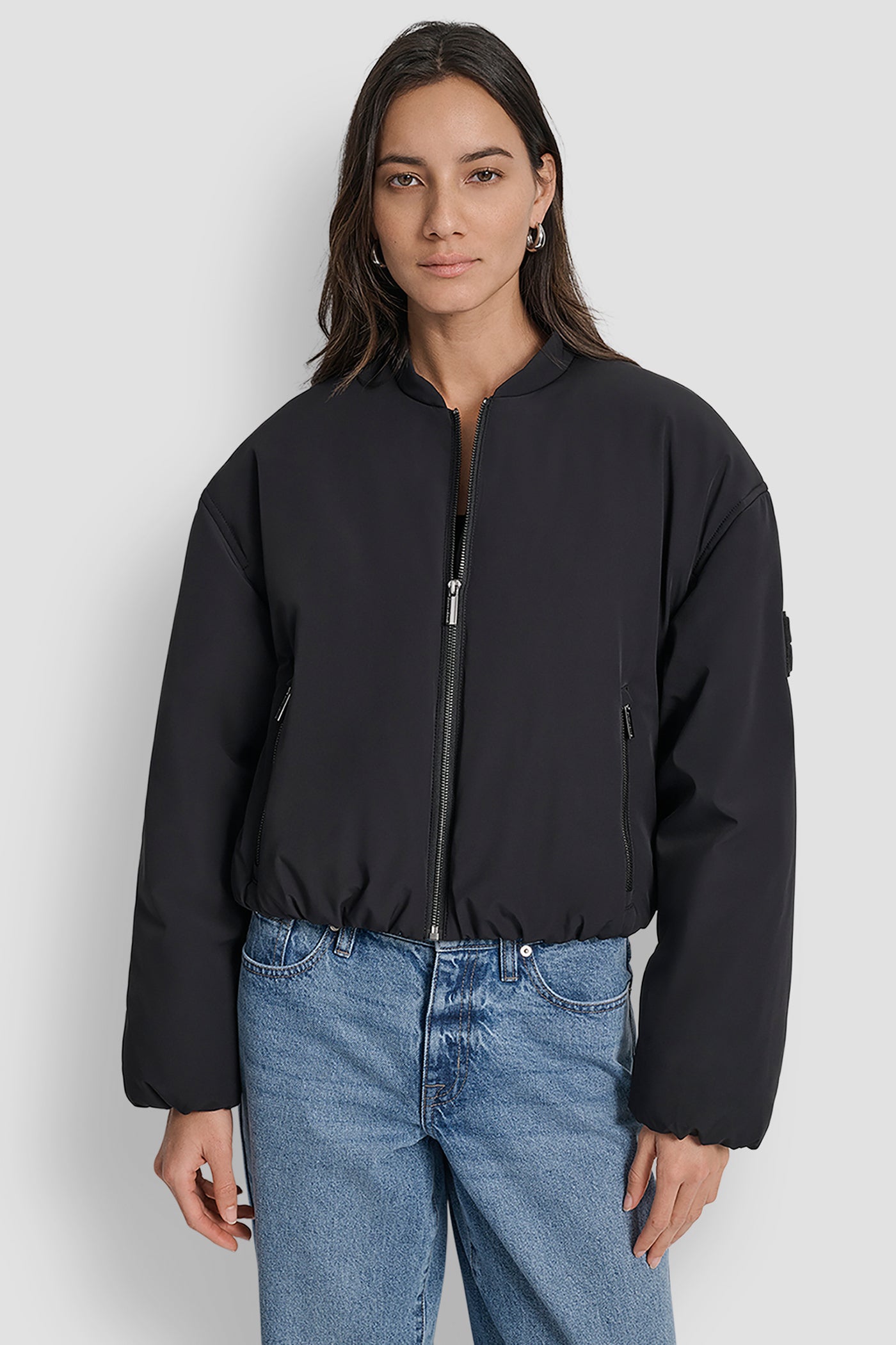 MATTE NYLON BOMBER S