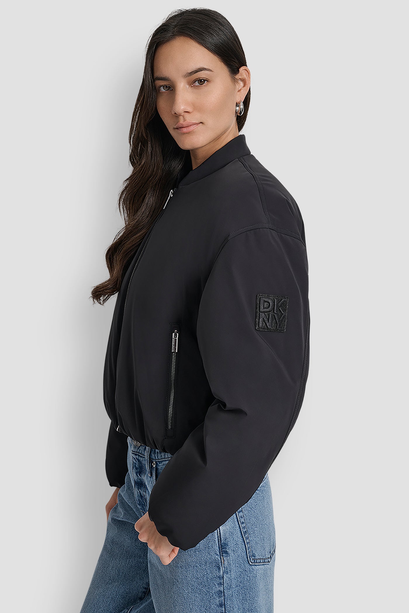 MATTE NYLON BOMBER S