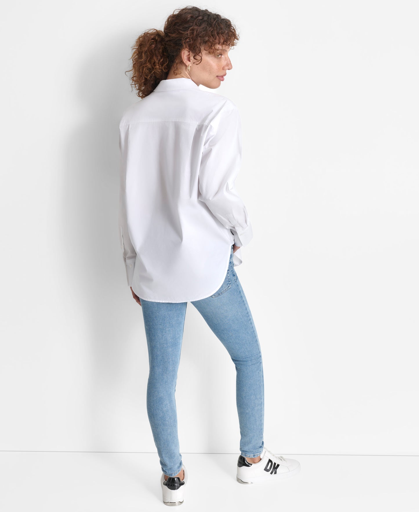LONG SLEEVE POPLIN BUTTON SHIRT