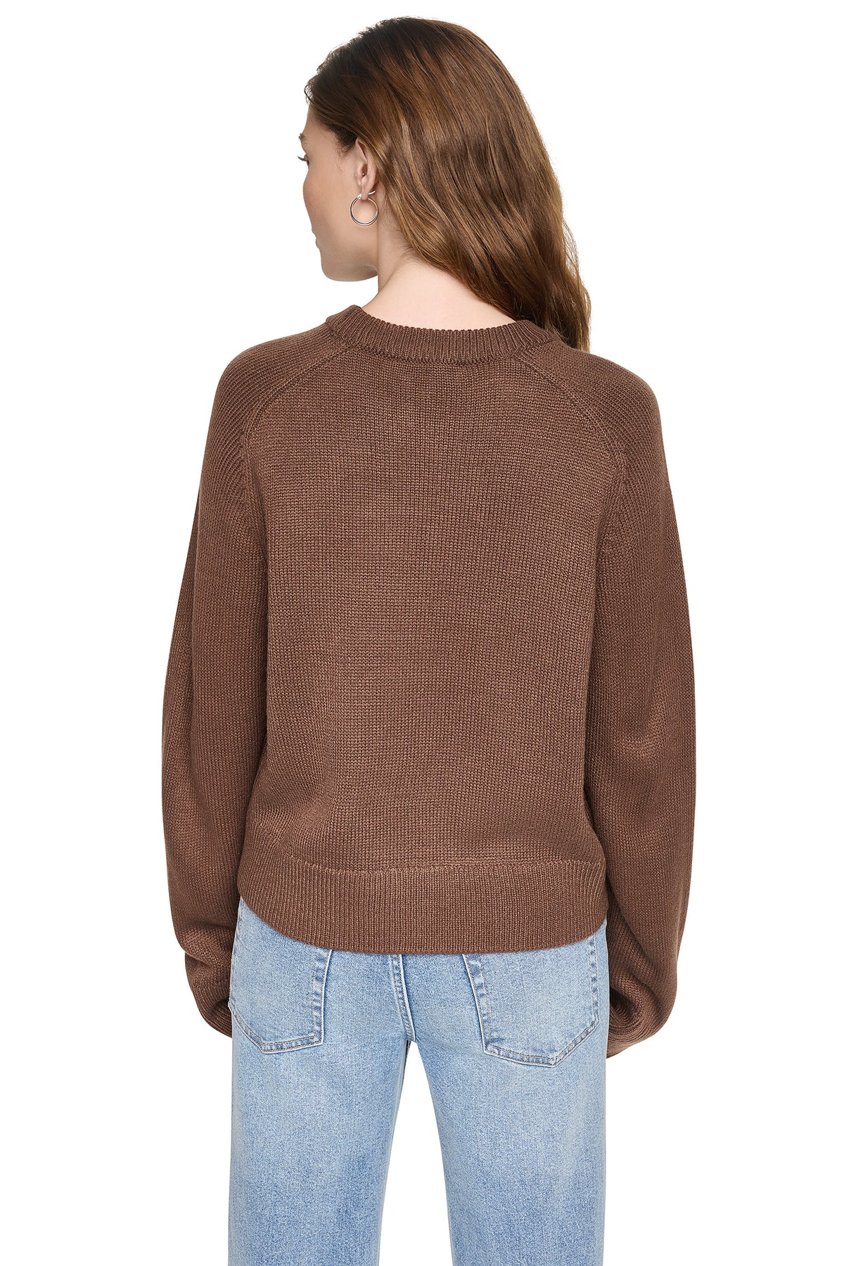 CONTRAST VARSITY LOGO SWEATER