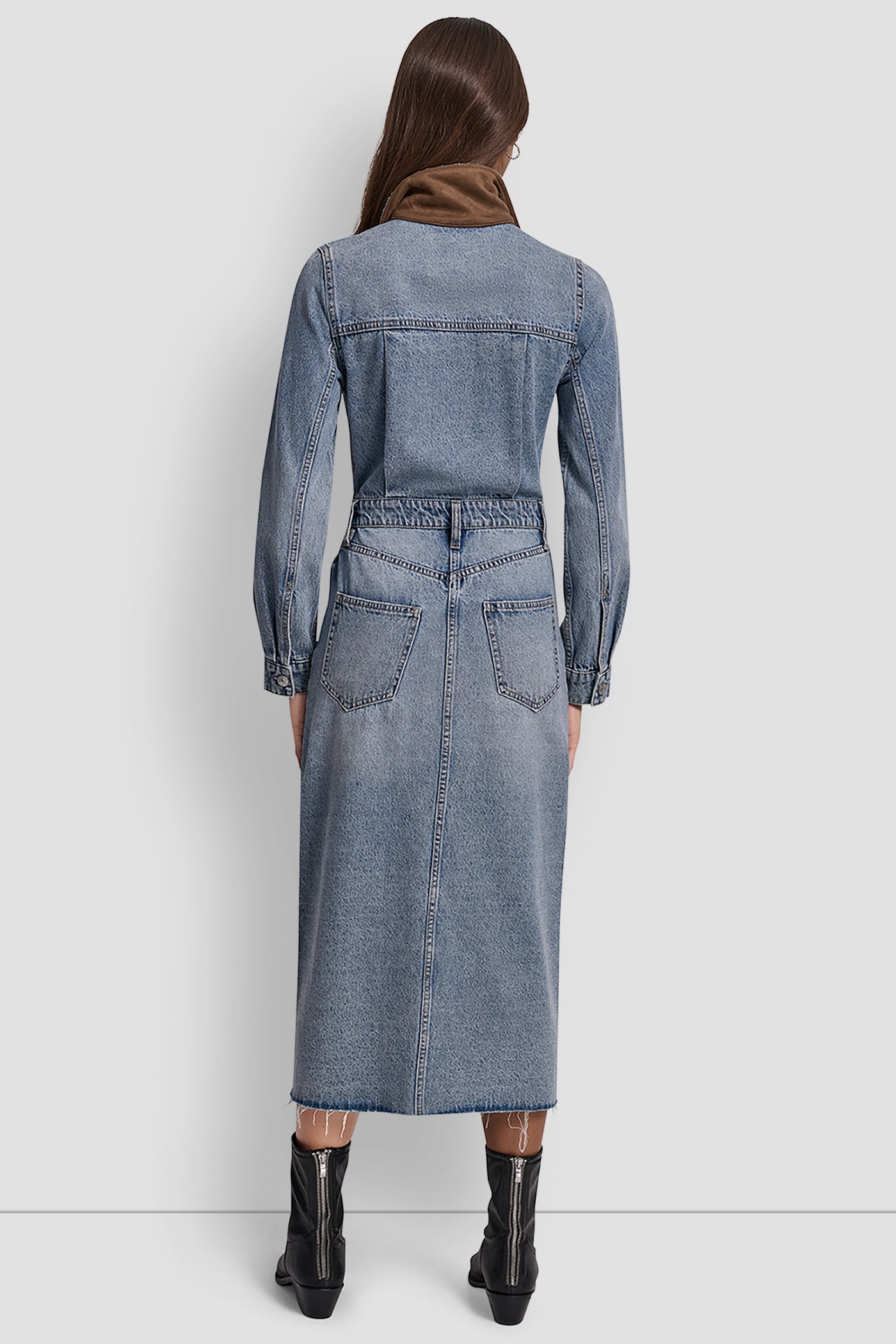 BUTTON FRONT MAXI DRESS