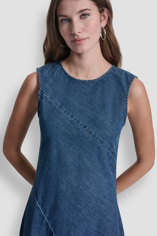 SLEEVELESS BIAS CUT DRESS