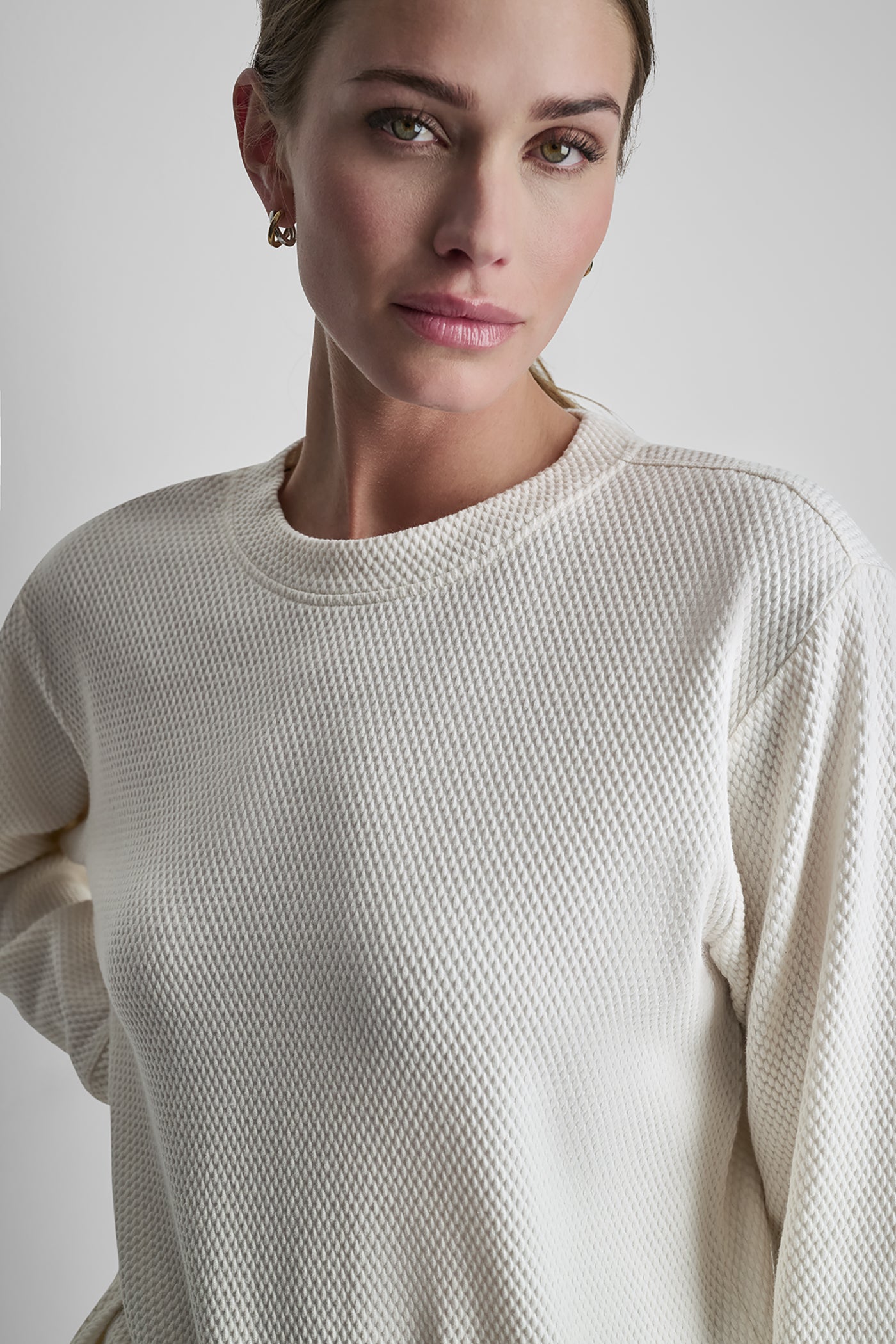 JACQUARD KNIT LONG SLEEVE TOP