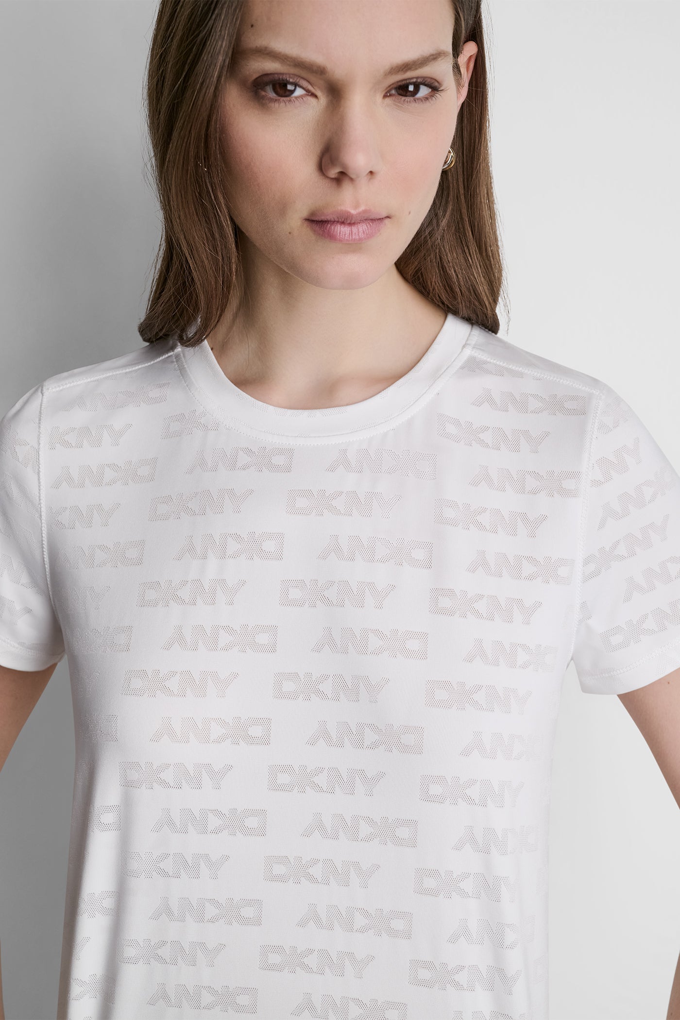 LOGO JACQUARD CREW-NECK TOP