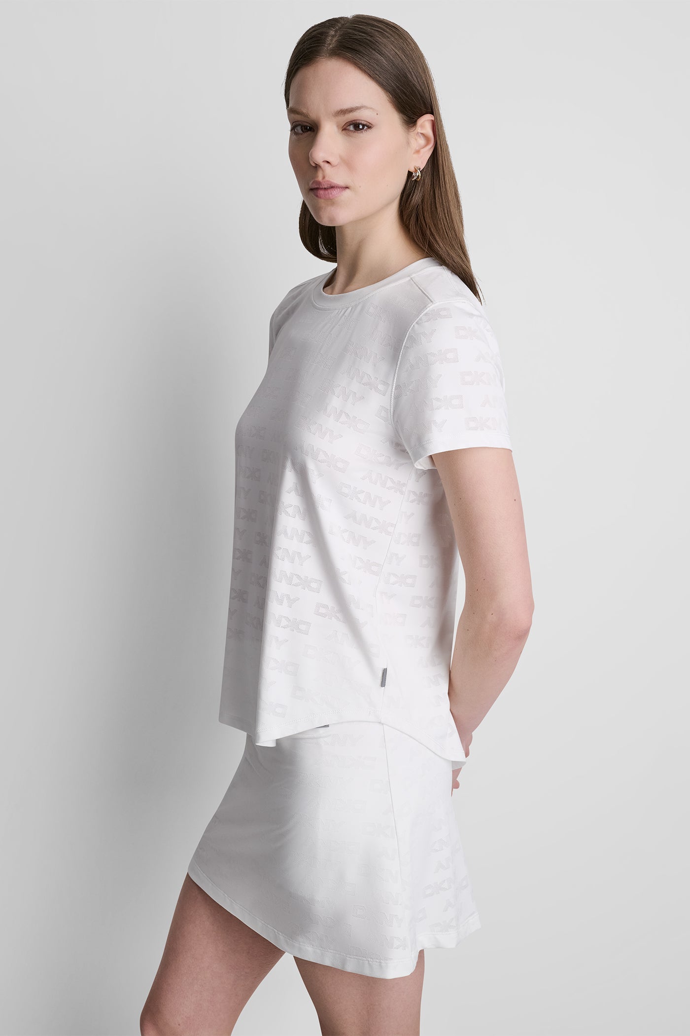 LOGO JACQUARD CREW-NECK TOP