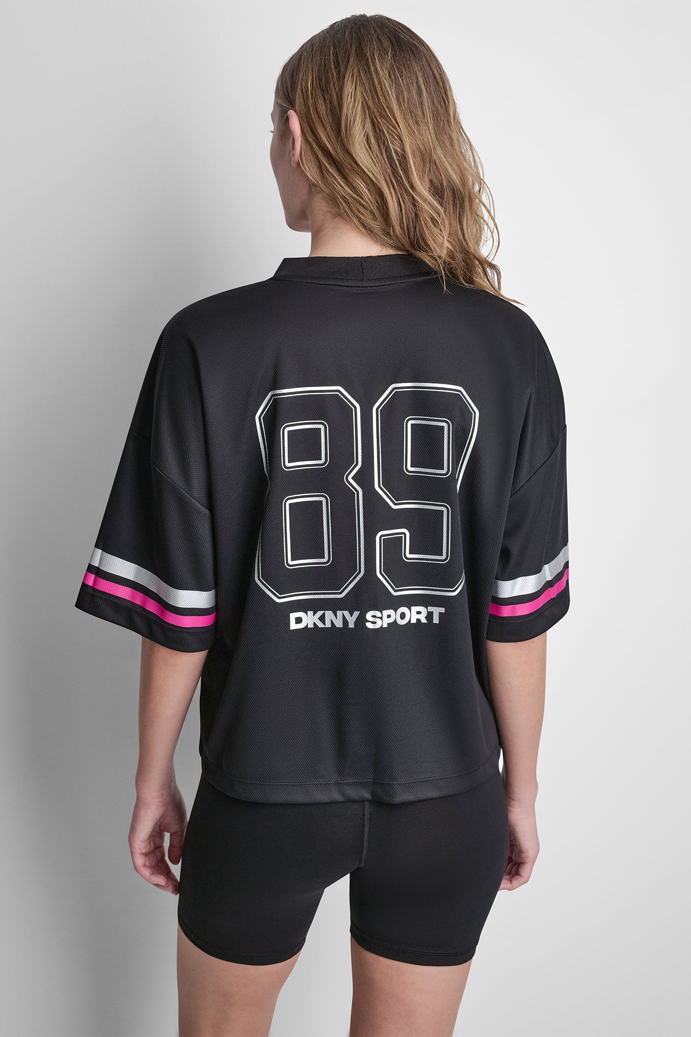 DKNY VARSITY RHINESTONE TOP