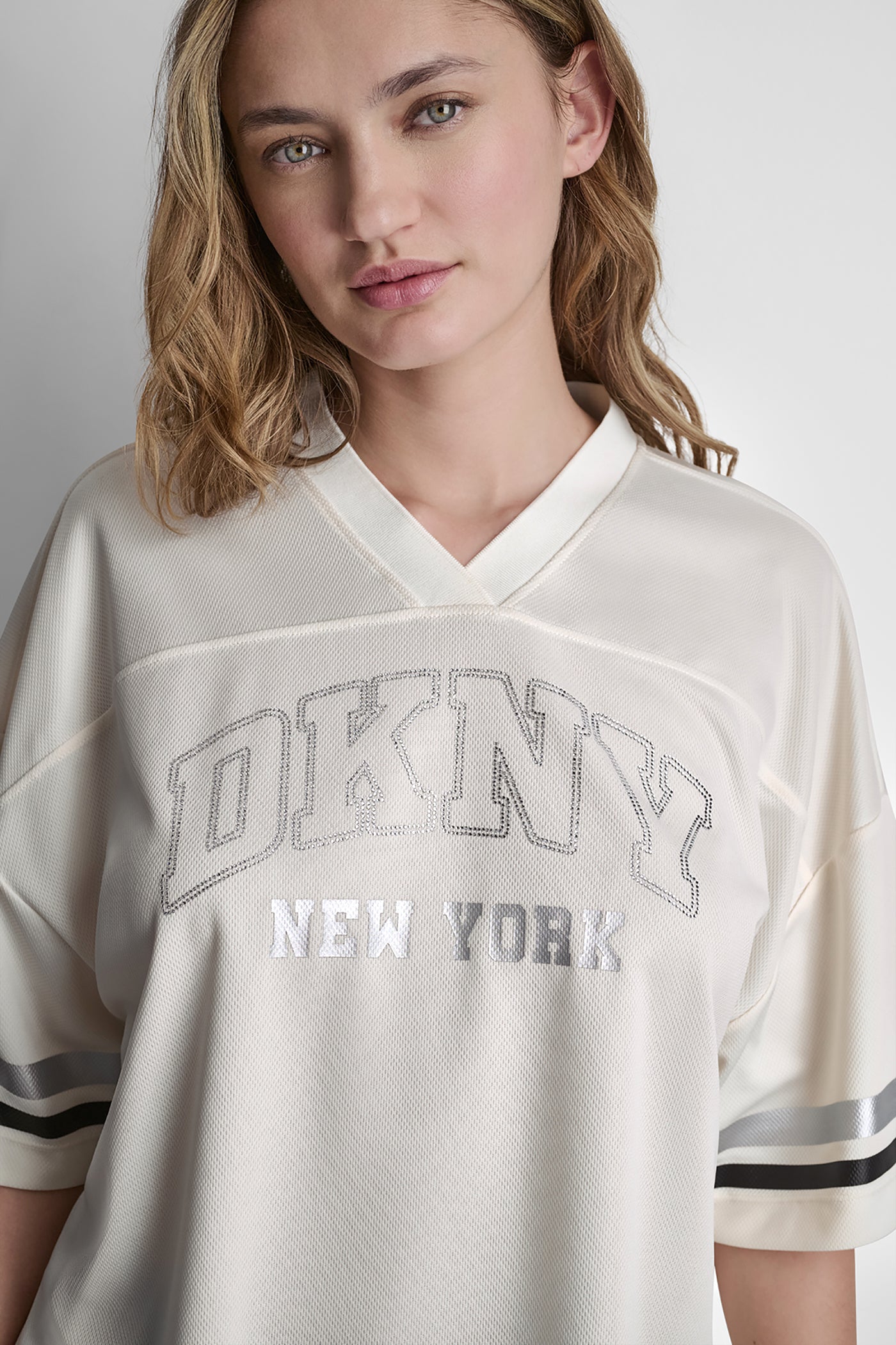 MESH CRYSTAL LOGO JERSEY