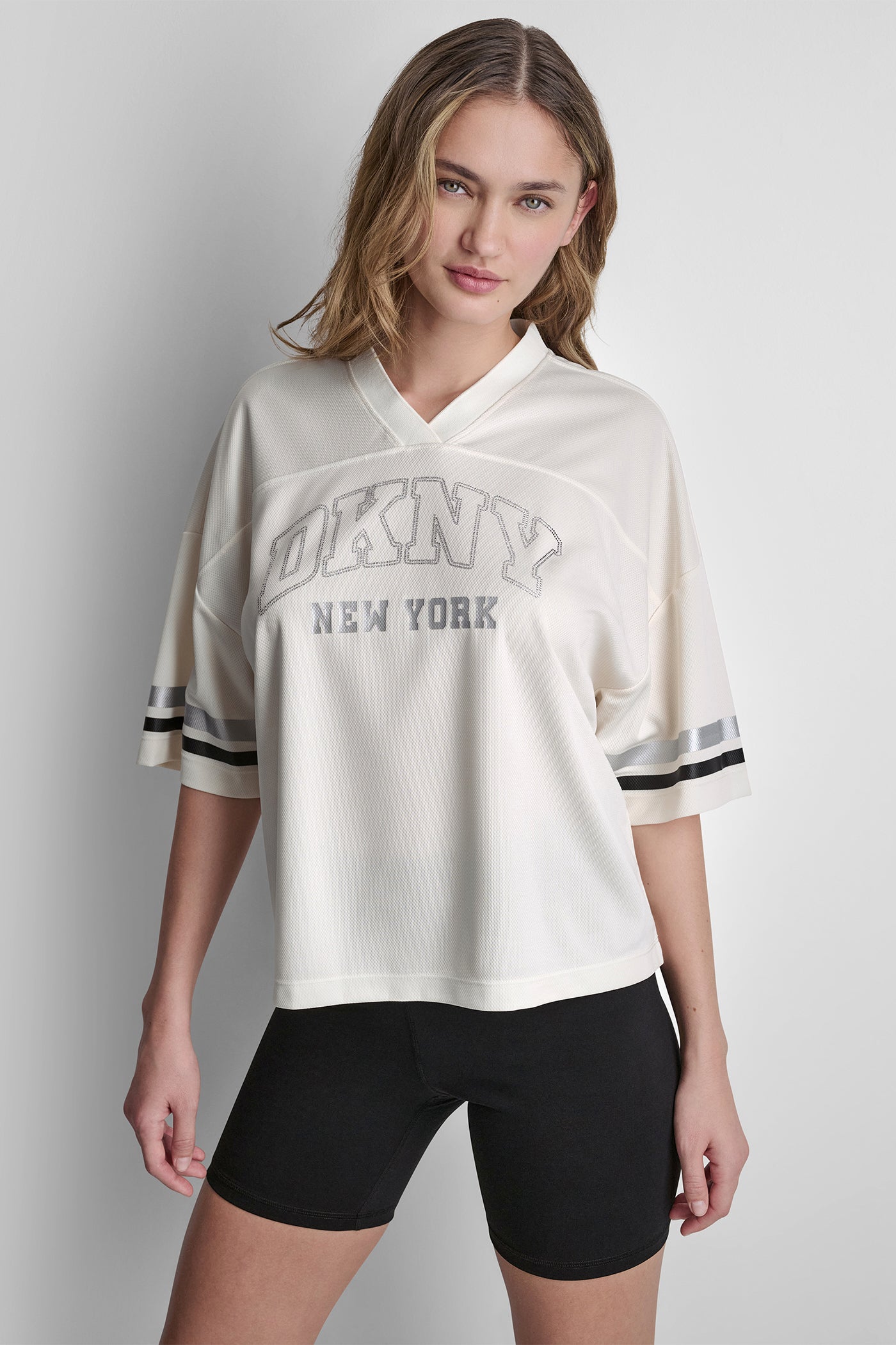 MESH CRYSTAL LOGO JERSEY
