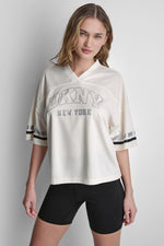 MESH CRYSTAL LOGO JERSEY