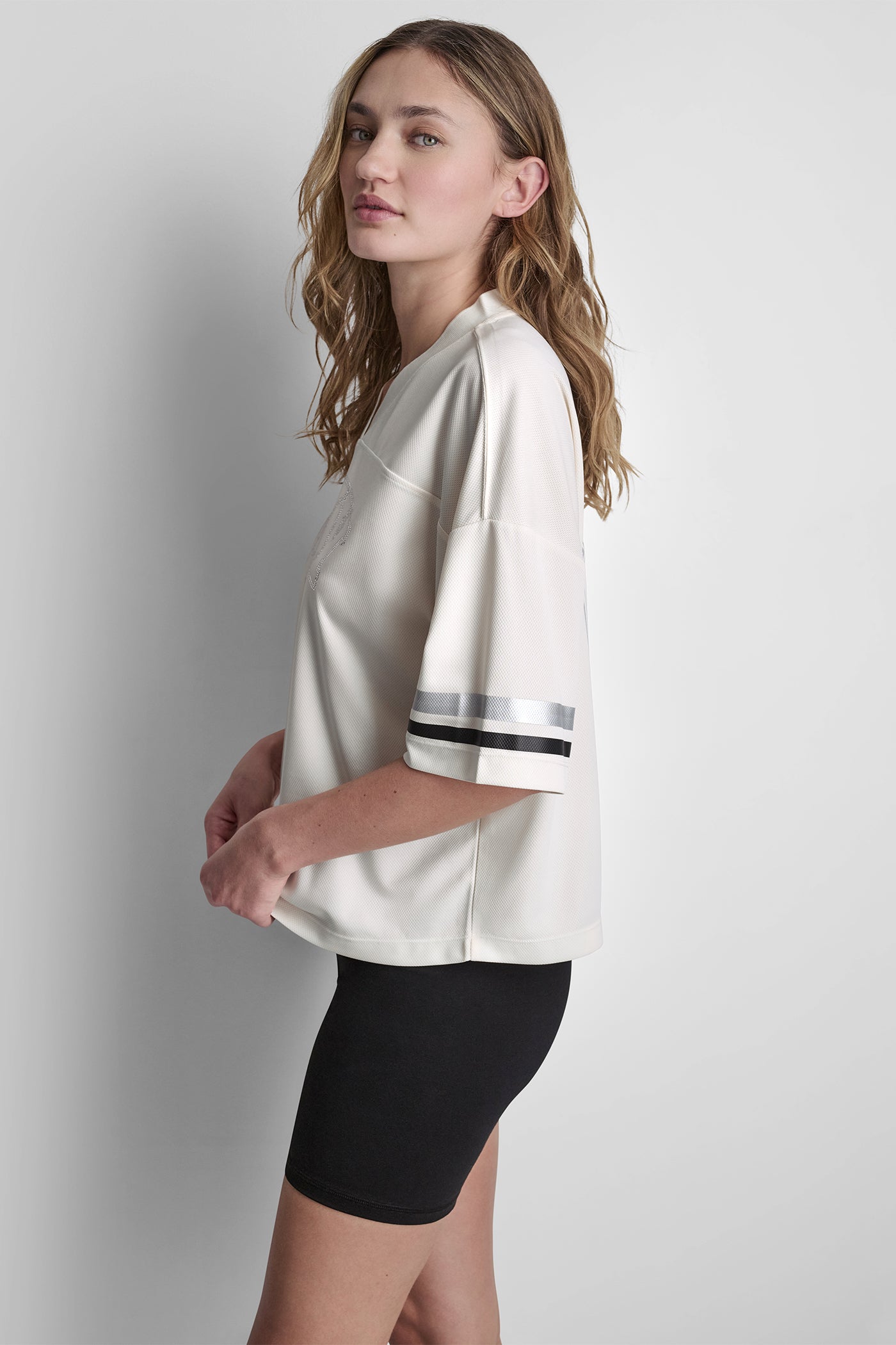 MESH CRYSTAL LOGO JERSEY