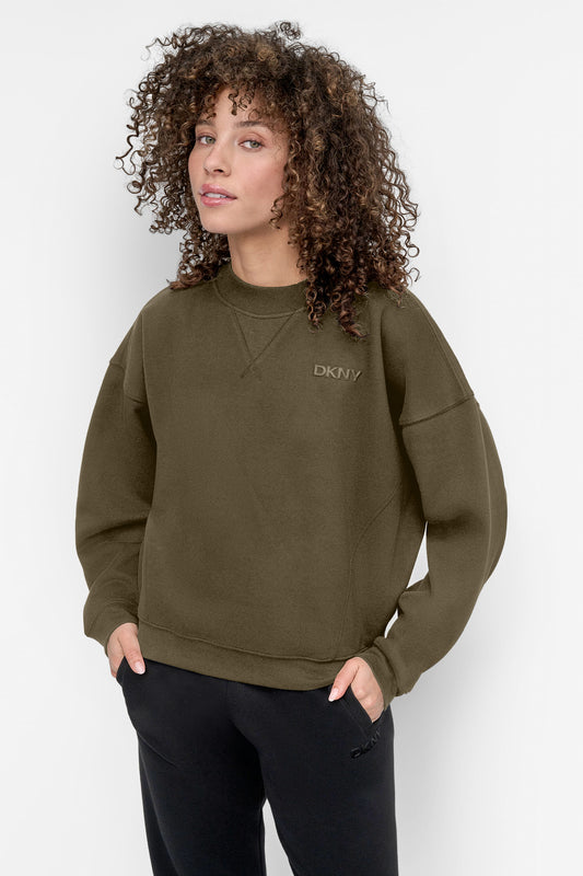 DKNY LOGO CREWNECK SWEATSHIRT
