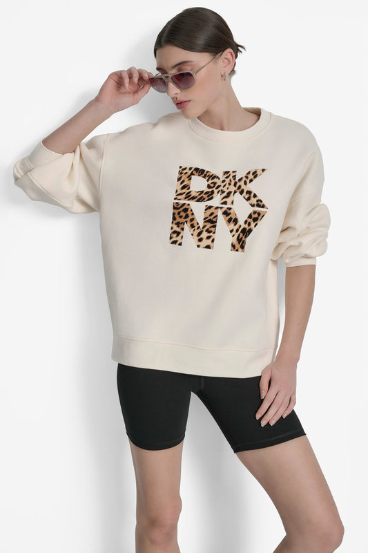 ANIMAL PRINT SWEATSHIRT