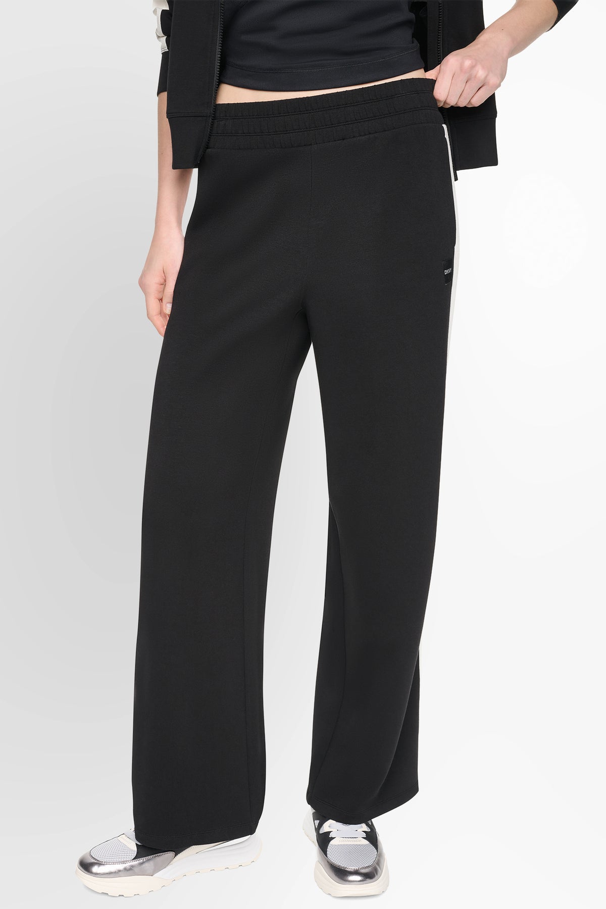 HIGH-RISE STRIPED WIDE-LEG PANT