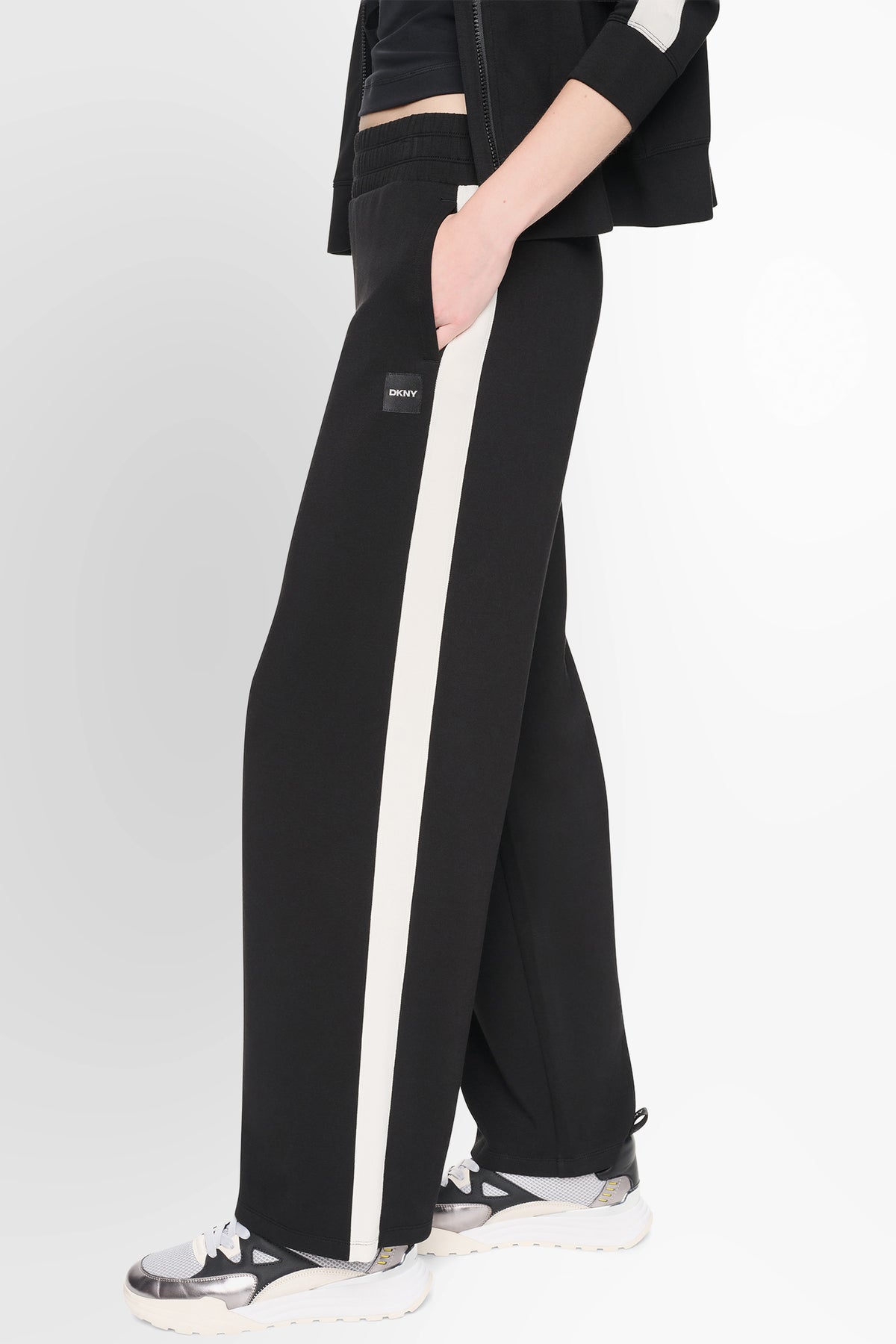 HIGH-RISE STRIPED WIDE-LEG PANT