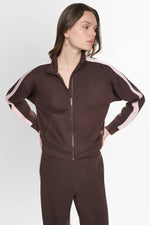 STRIPED FULL ZIP JACKET