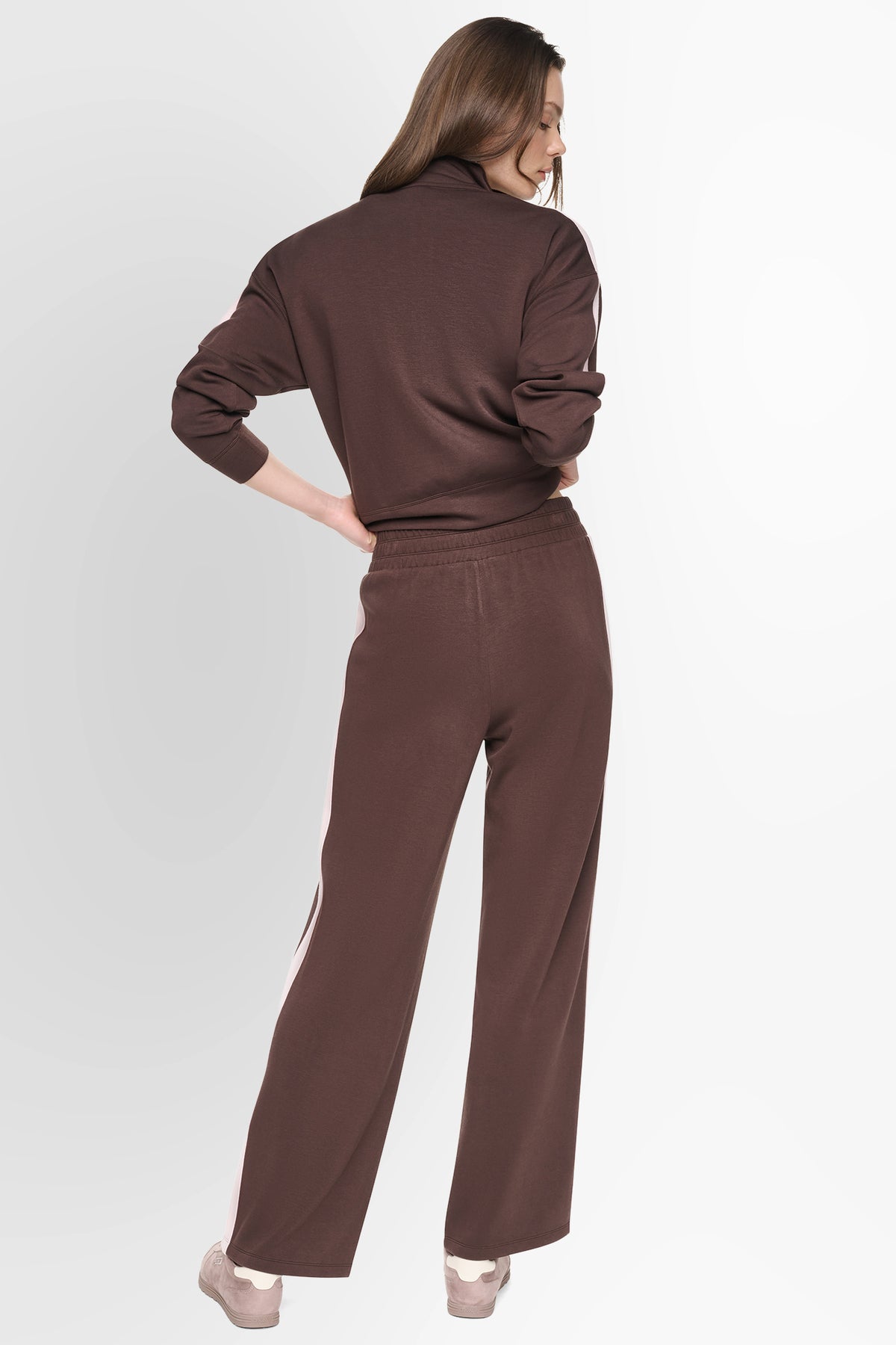 HIGH-RISE STRIPED WIDE-LEG PANT