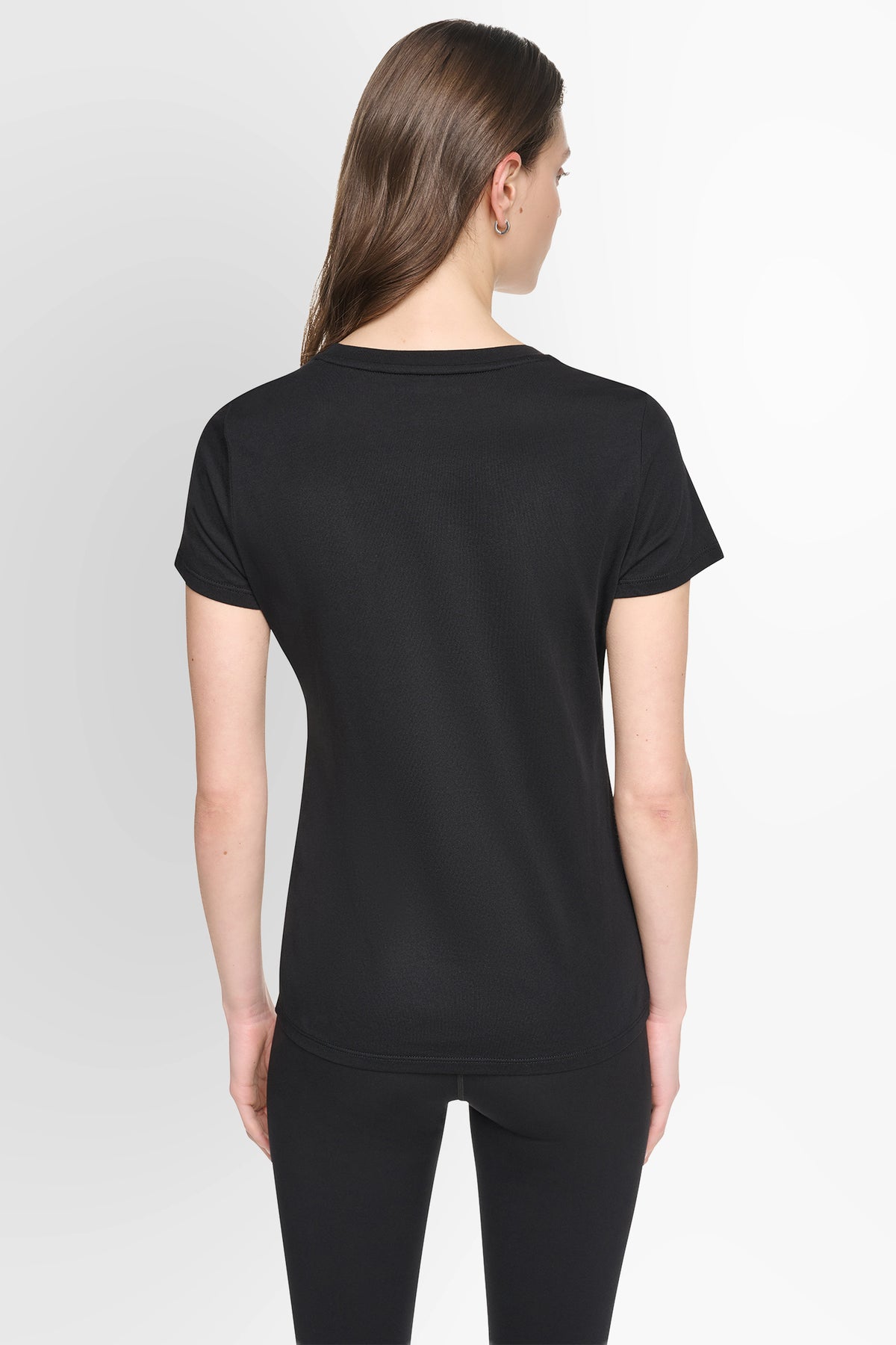 DKNY FLOCKED LOGO T-SHIRT