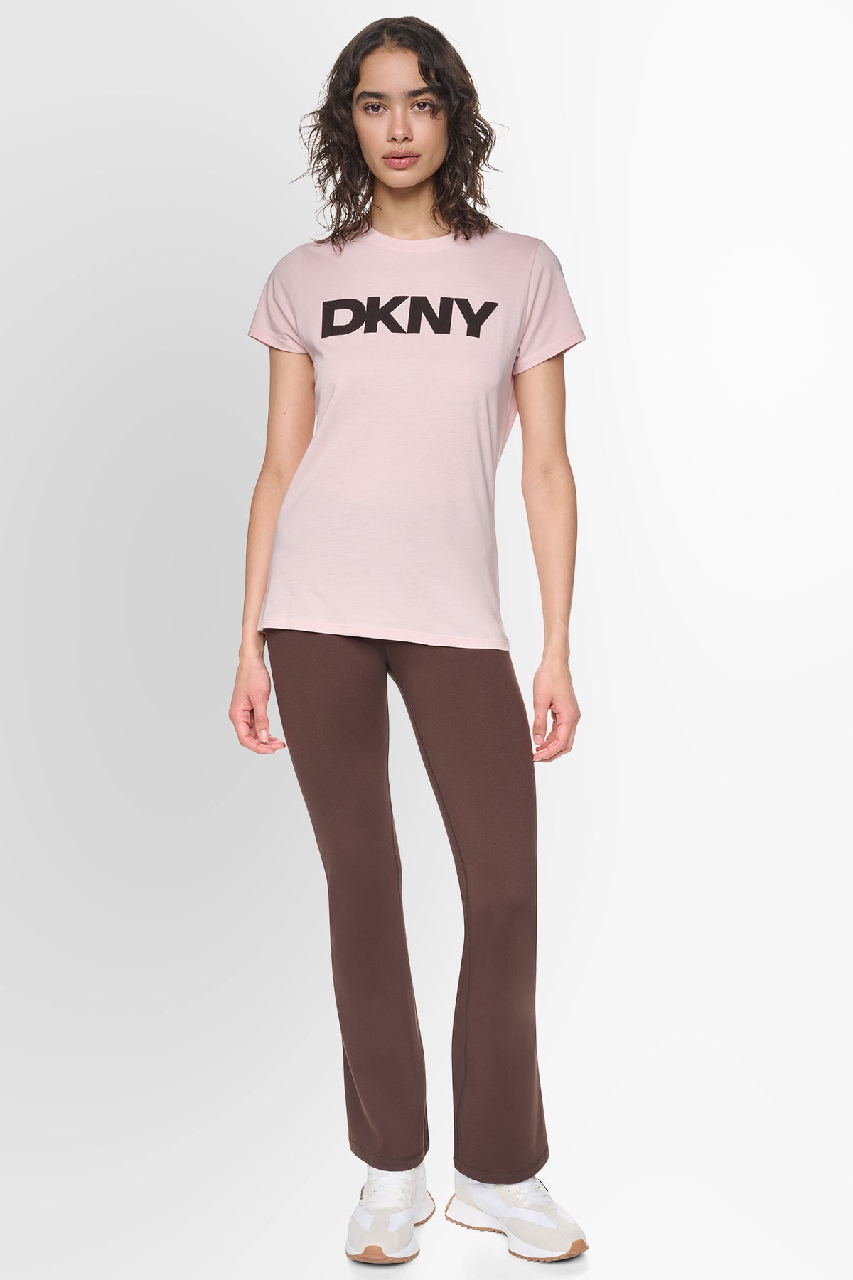 DKNY FLOCKED LOGO T-SHIRT