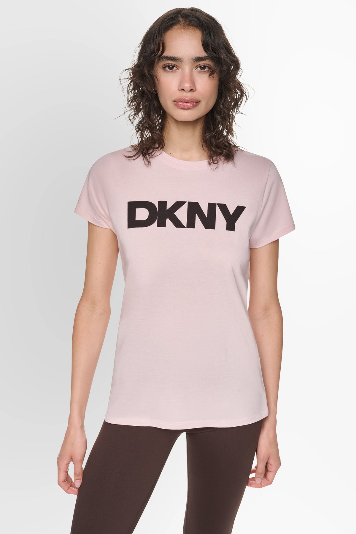 DKNY FLOCKED LOGO T-SHIRT