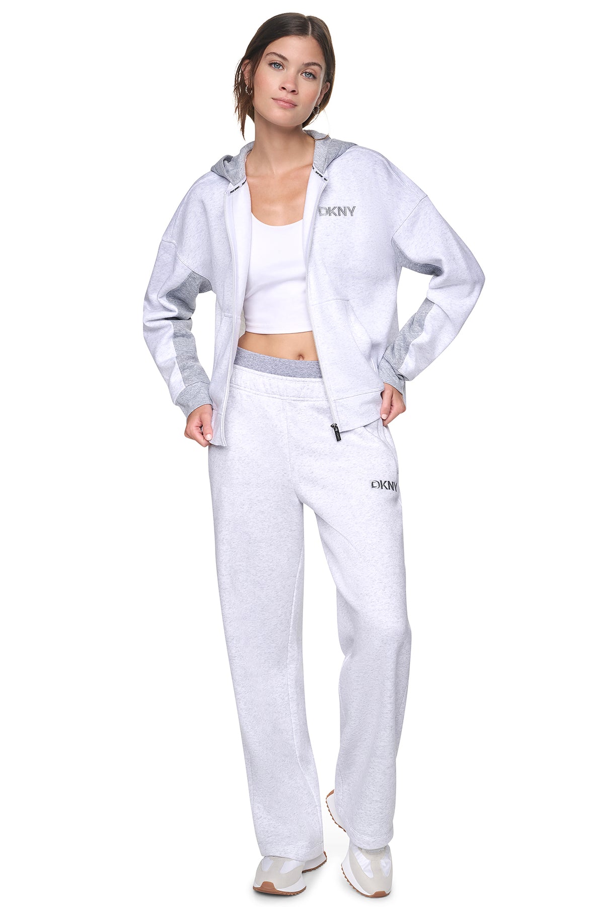 DKNY METALLIC EMBROIDERED