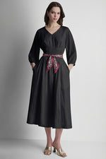 LONG SLEEVE PLEATED FRONT  SHIRT