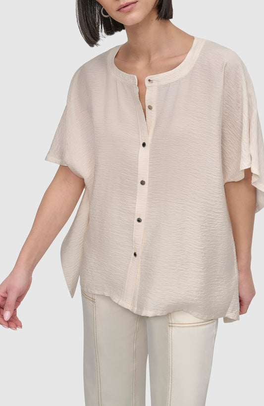 FLOWY RUMPLED VOILE