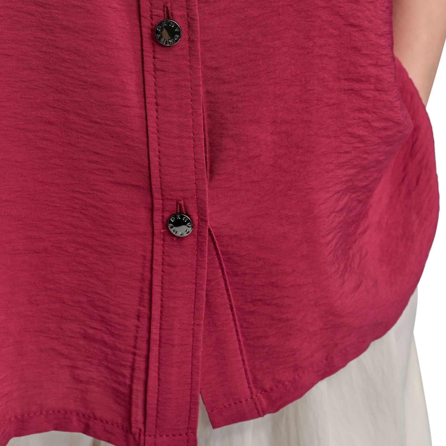 FLOWY RUMPLED VOILE SHIRT
