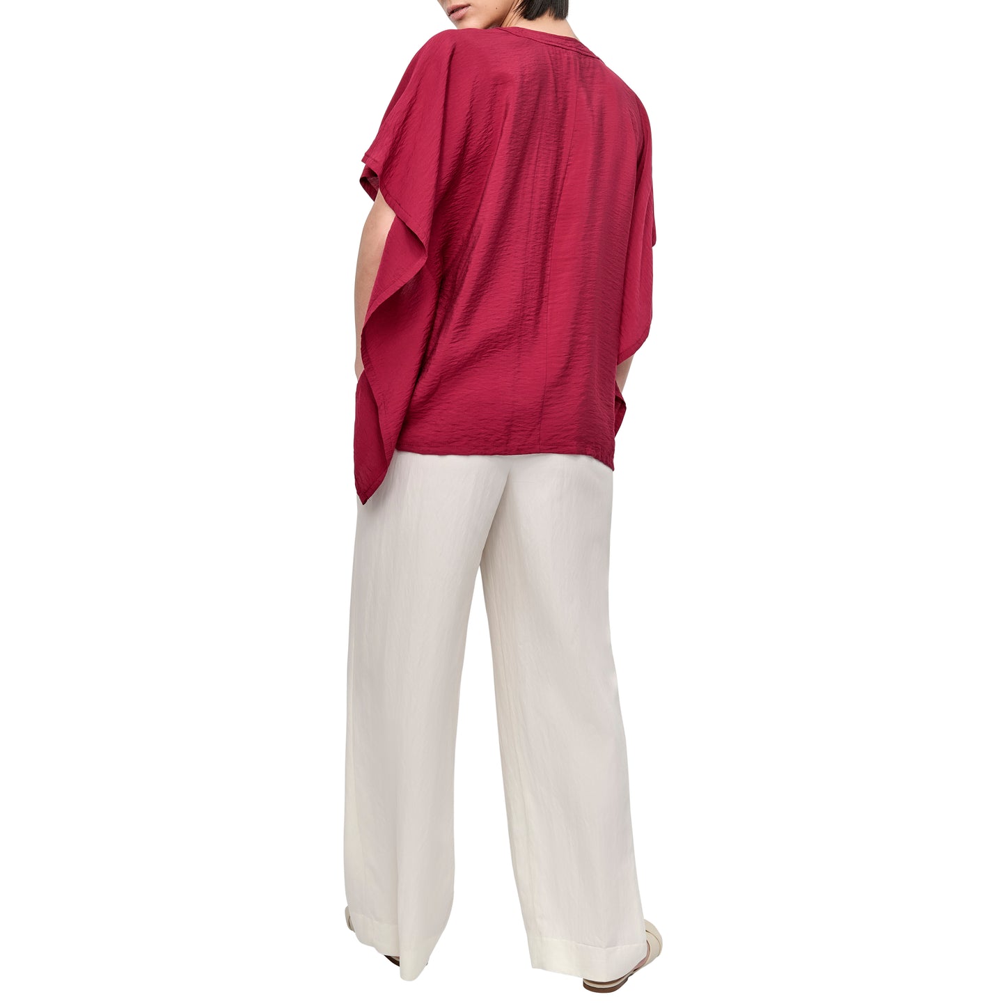 FLOWY RUMPLED VOILE SHIRT