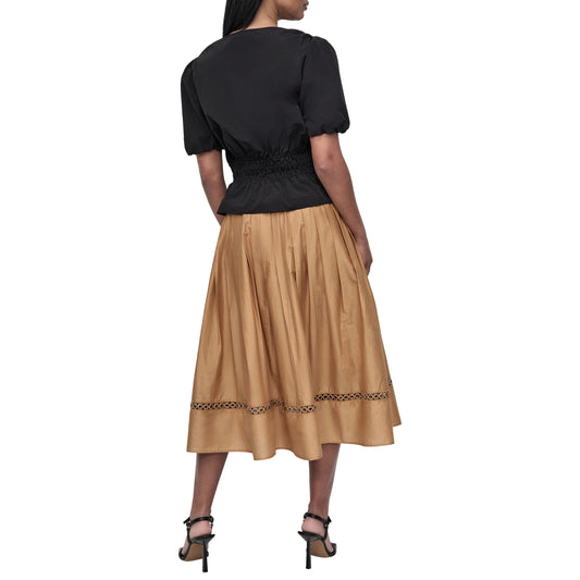 VNECK PEPLUM TOP