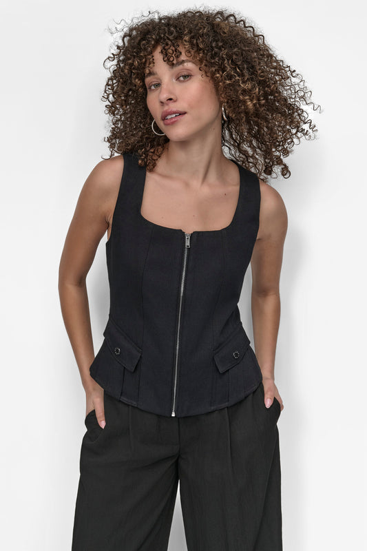 WEATHERED TWILL TOP