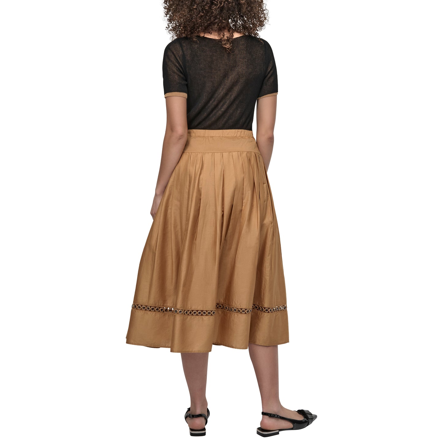 DROP WAIST VOILE SKIRT