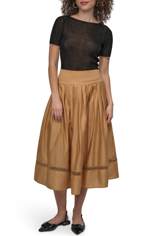 DROP WAIST VOILE SKIRT