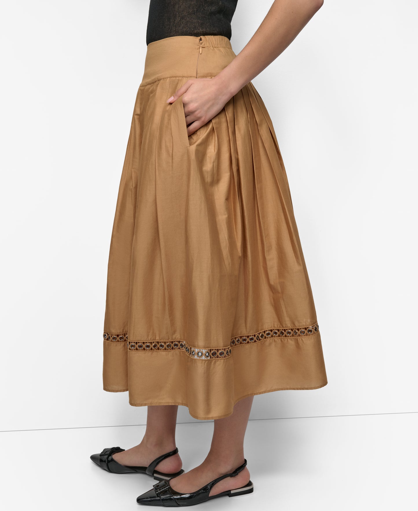 DROP WAIST VOILE SKIRT