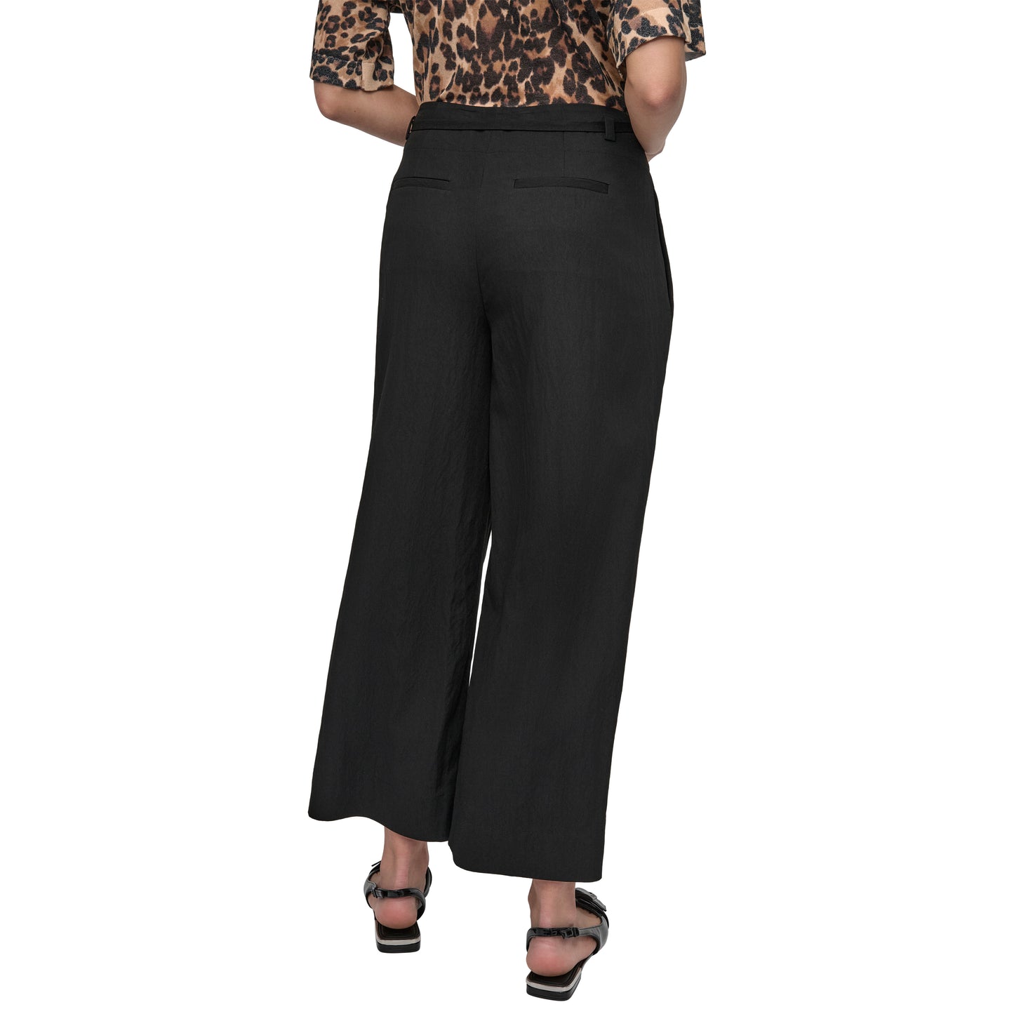 TIE WAIST TWILL PANT