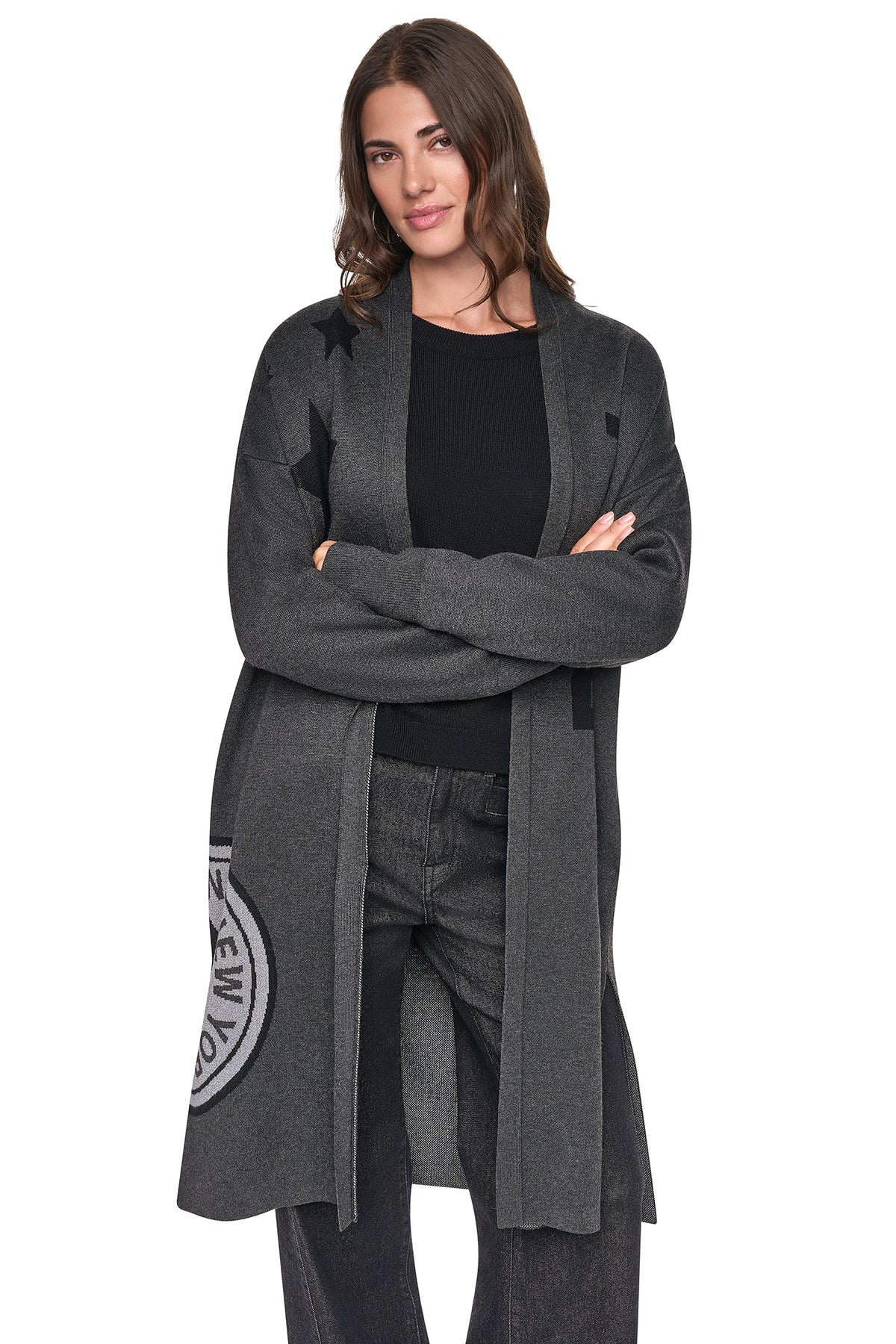 LONG SLEEVE OVERSIZED LUREX